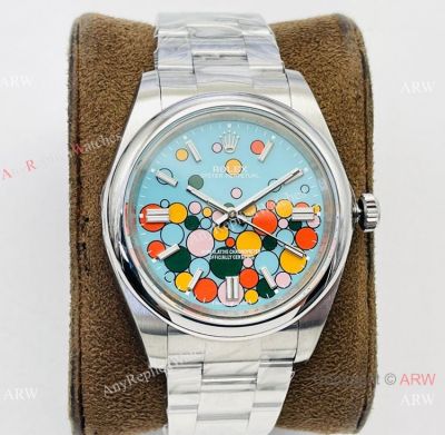 2023 Rolex Oyster Perpetual Watch 124300 Stainless Steel Turquoise blue Dial Oystersteel 41mm